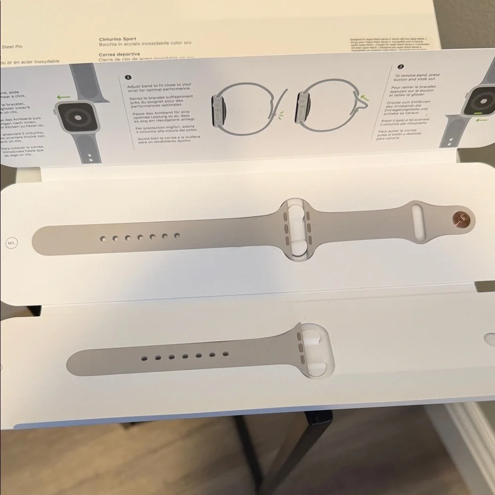 Original Apple Watch band in stone.  NWOT